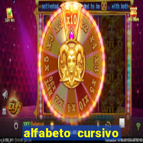 alfabeto cursivo para treinar caligrafia