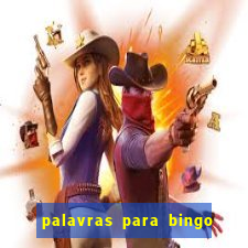 palavras para bingo cha de bebe