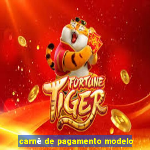 carnê de pagamento modelo