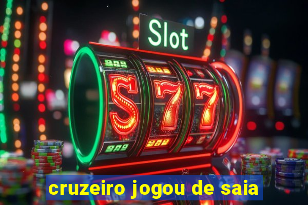 cruzeiro jogou de saia